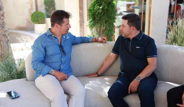 Başkan Rasim Arı, Emre Belözoğlu'nu Kapadokya'da Ağırladı