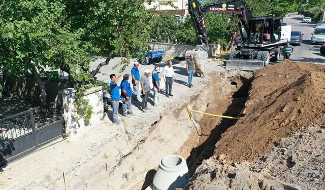 Uçhisar'da Altyapı Seferberliği Sürüyor