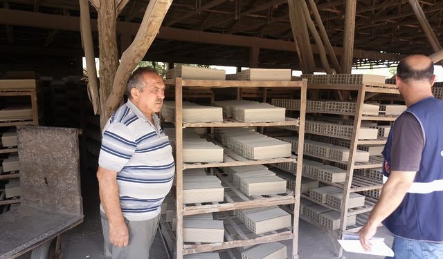 Nevşehir'de Tuğla Fabrikasına PGD Denetimi
