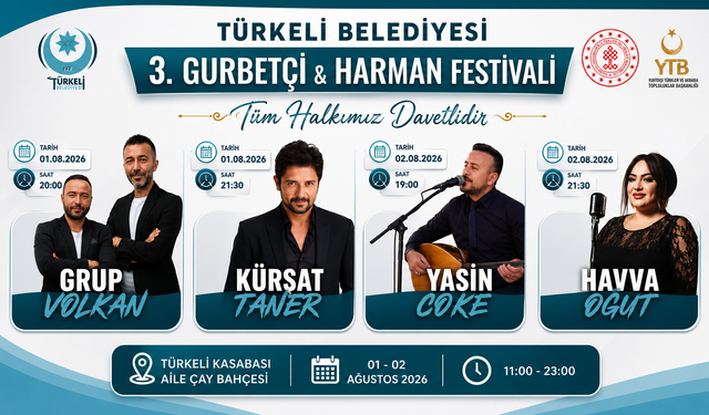 Türkeli'de gurbetçi ve harman festivali başlıyor