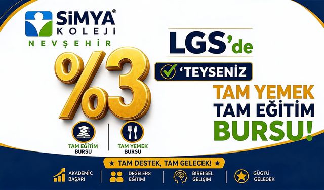 Nevşehir Simya Koleji'nden LGS Başarısına Büyük Burs Desteği