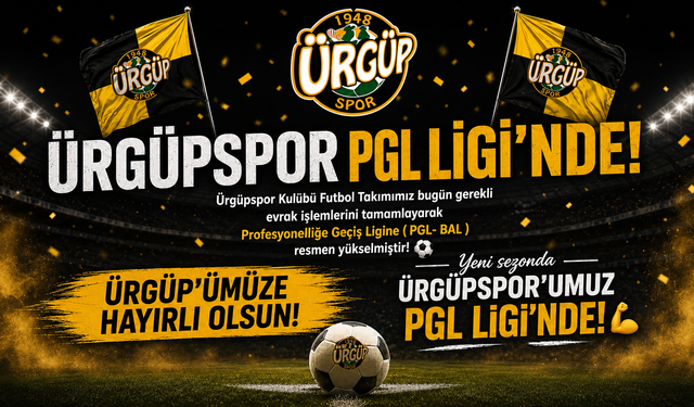Ürgüpspor PGL’de! Nevşehir’i Temsil Edecek