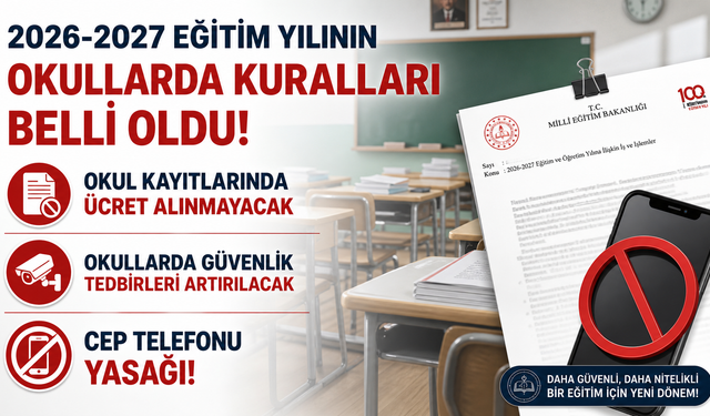 MEB’den Yeni Eğitim Yılı Genelgesi: Okullarda Yeni Dönemin Kuralları Belli Oldu