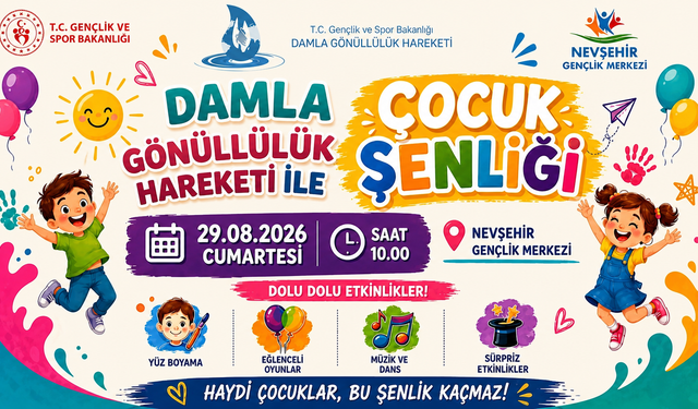 Çocuklar Hazır mı? Nevşehir’de Renkli Şenlik Başlıyor
