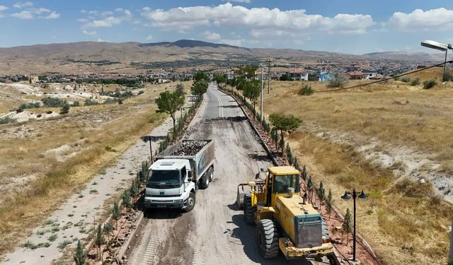 Avanos'ta Sıcak Asfalt Çalışmaları Başladı