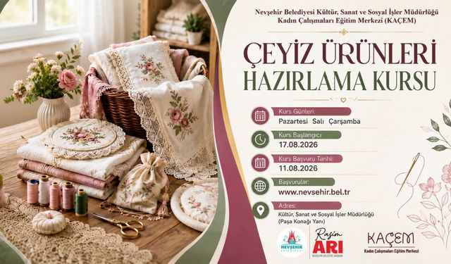 Nevşehir’de Kadınlara Yeni Meslek ve Hobi Fırsatı
