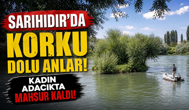 Sarıhıdır’da mahsur kalan kadını köylüler kurtardı