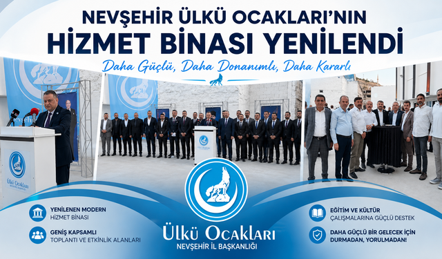 Nevşehir Ülkü Ocakları Hizmet Binası Yenilendi