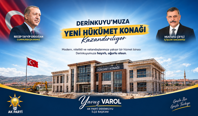 Derinkuyu Yeni Hükümet Konağına Kavuşuyor