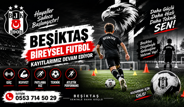 Nevşehir’de Beşiktaş Bireysel Futbol Eğitimleri Yeni Dönem Kayıtları Devam Ediyor
