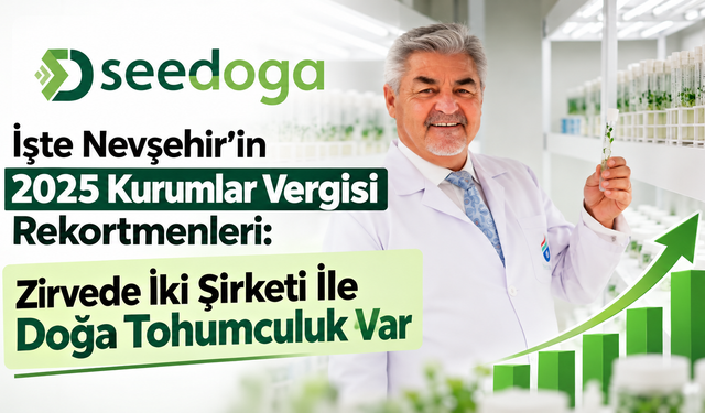 Nevşehir’de 2025 Kurumlar Vergisi Rekortmenleri Açıklandı: Zirvede Doğa Tohumculuk Var