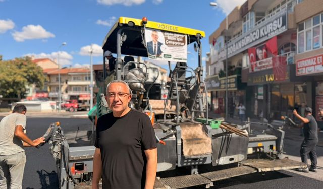 Gülşehir'in yolları güzelleşmeye devam ediyor