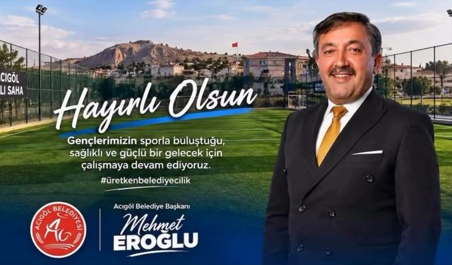 Acıgöl’de Yeni Halı Saha Projesi Tamamlandı