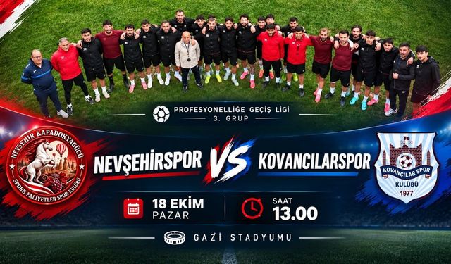 Nevşehirspor’da ilk maç heyecanı!