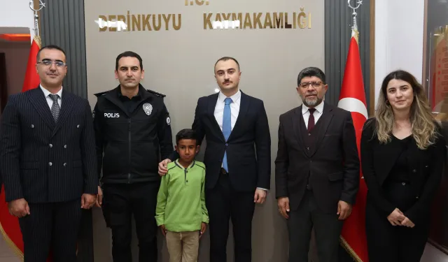 Derinkuyu’da minik öğrenciden örnek davranış!