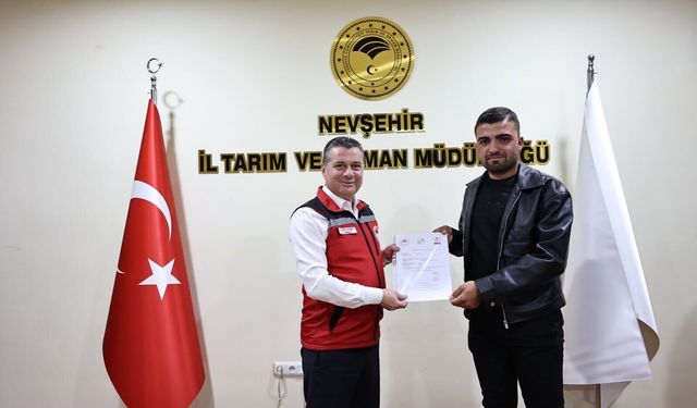 Nevşehir’de 8 üreticisi iyi tarım sertifikası aldı