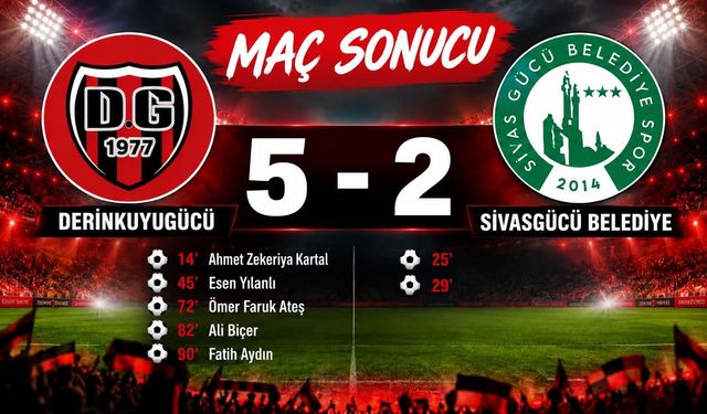 Derinkuyugücü 5-2 Sivas Gücü Belediyespor (Maç sonucu)