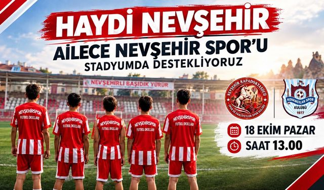 Nevşehir Spor’dan Ailece Tribünlere Çağrısı!