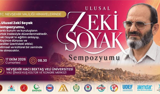 Zeki Soyak Sempozyumu Nevşehir’de Düzenlenecek