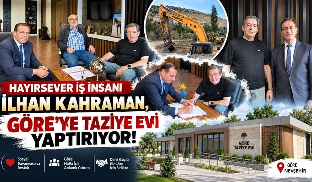 Göre’de Taziye Evi İçin İlk Kazma Vuruldu!