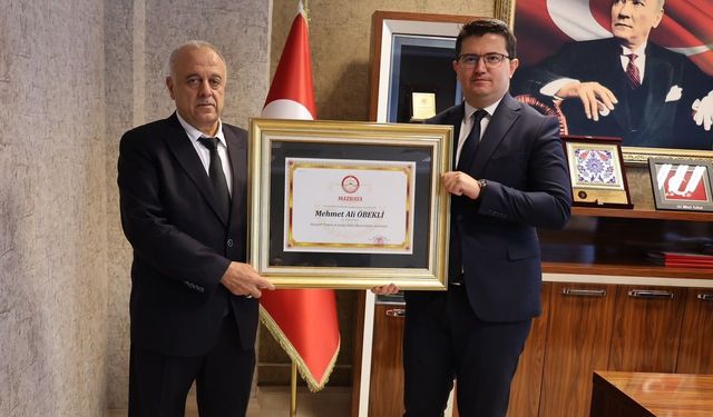 NTSO Başkanı Öbekli Mazbatasını Aldı