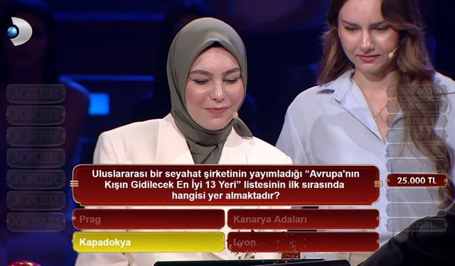 Beyaz’la Joker’de Kapadokya Sorusu!