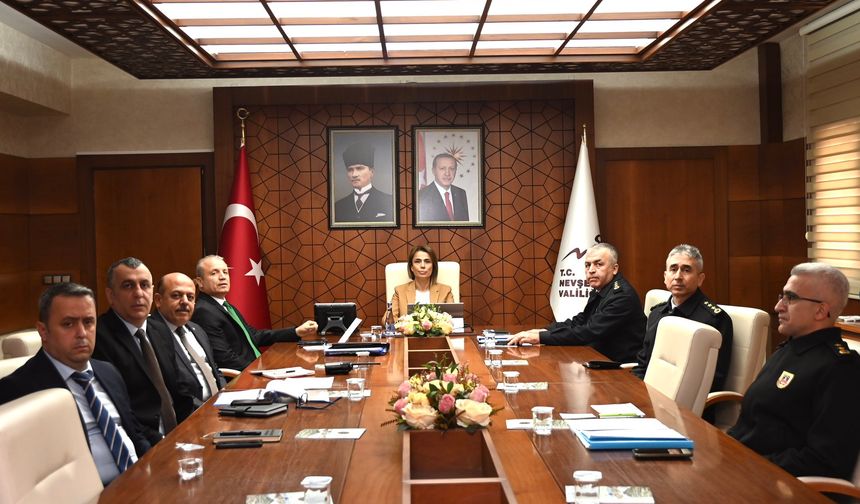 Nevşehir'de Güvenlik ve Değerlendirme Toplantısı