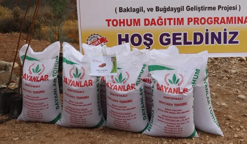 Nevşehir’de Üreten Çiftçiye Tohum Desteği