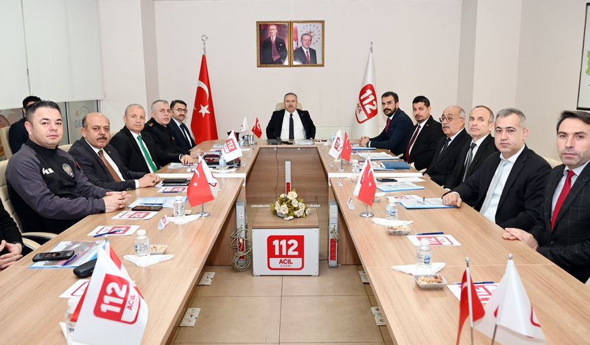 Nevşehir 112 Acil Çağrı Hizmetleri İl Koordinasyon Toplantısı Yapıldı