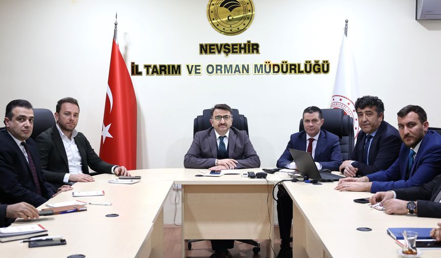 Nevşehir'de Tarımsal Kuraklık Kriz Merkezi Toplantısı yapıldı