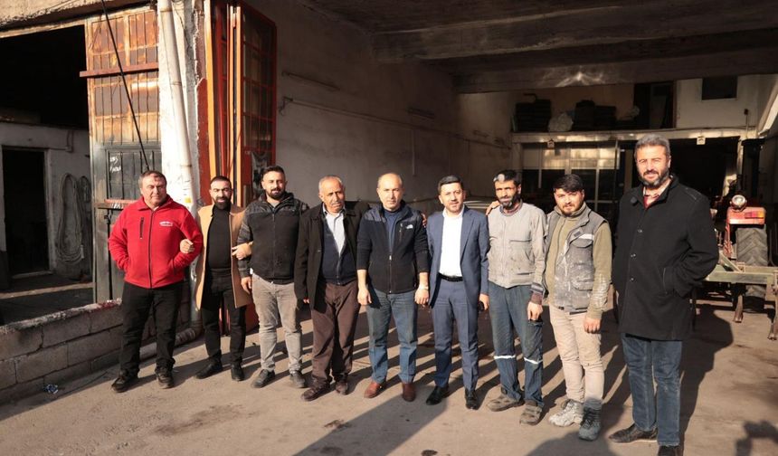 Rasim Arı, Nevşehir sanayi esnaflarını ziyaret etti