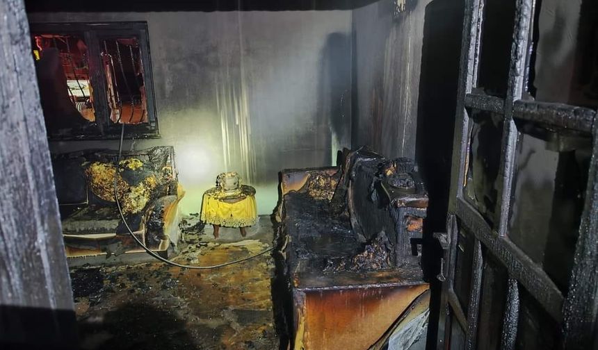 Kapaklı köyünde ev yangını: 1 yaralı