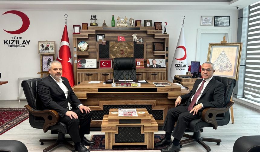 NEVBİAD Başkanı Kazım Tekin’den Nevşehir Kızılay’a Ziyaret