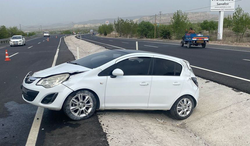 Nevşehir'de otomobil takla attı: 2 yaralı
