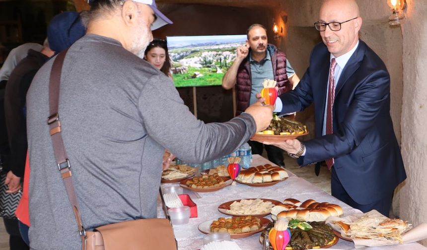 Türk mutfağı lezzetleri Uçhisar kalesinde zirve yaptı