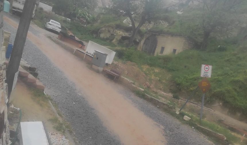 Çavuşin köyünde sel suları turistik tesisleri vurdu