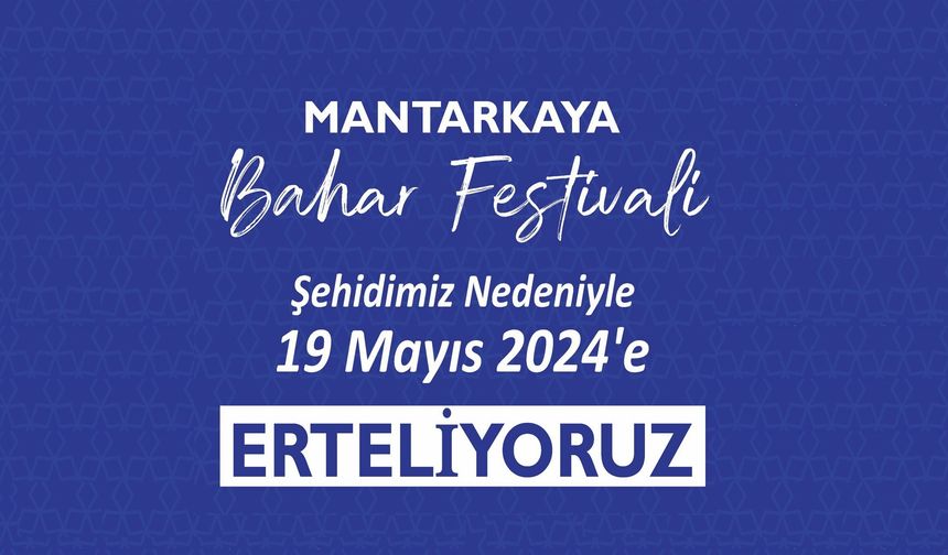 Gülşehir'de festival ileri bir tarihe ertelendi