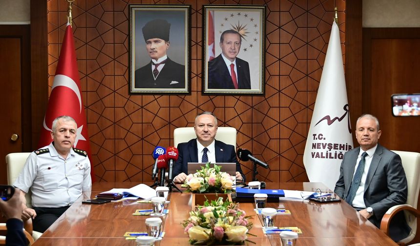 Nevşehir'de 'Huzur, Asayiş ve Güvenlik Bilgilendirme Toplantısı' yapıldı