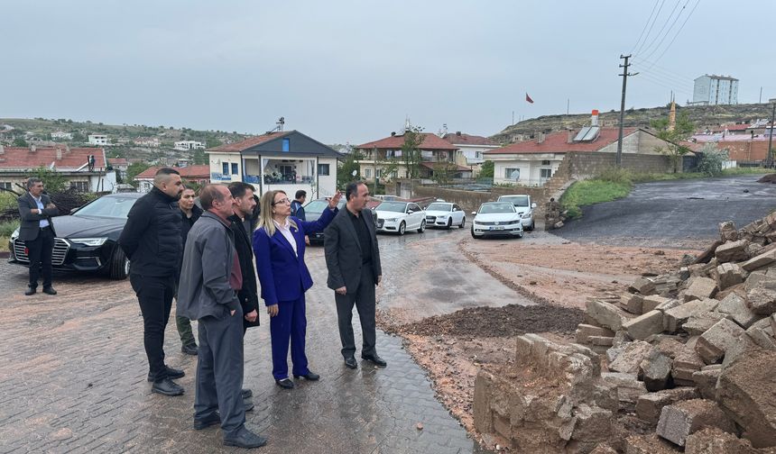 Nevşehir Milletvekili Kılıç sel bölgesinde inceleme yaptı