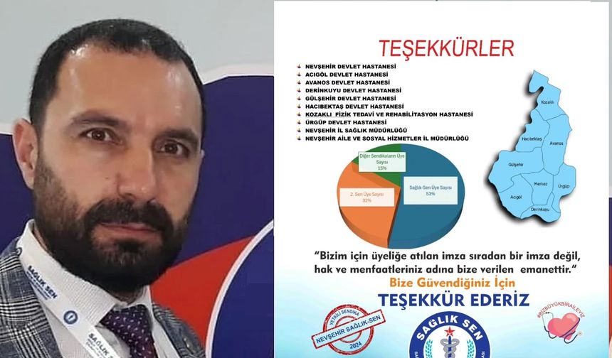 Sağlık-Sen Nevşehir'de 'En Yetkili Sendika'