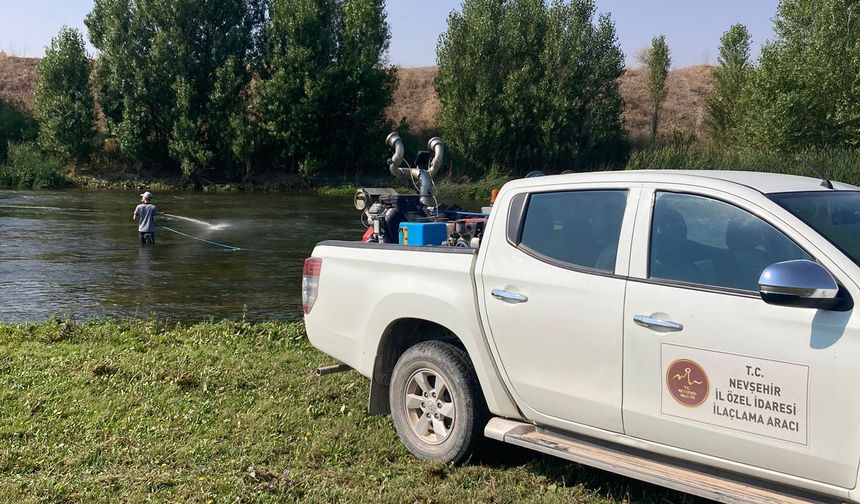 Nevşehir Kızılırmak nehrinde Simulium Spp. ilaçlaması yapıldı