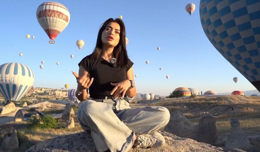 AHİKA ile Kapadokya'da sıcak hava balonu pilotu oldu
