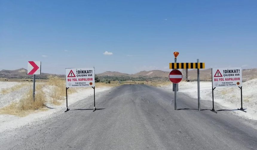 Nevşehir'de Merkez-Göreme arası yol trafiğe kapatıldı