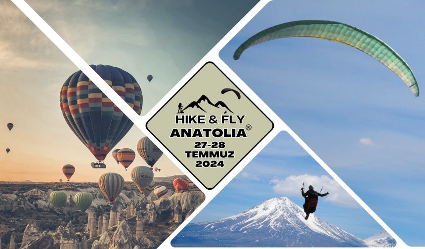 Kapadokya'da Uluslararası Hike & Fly Anatolia yamaç paraşütü yarışması