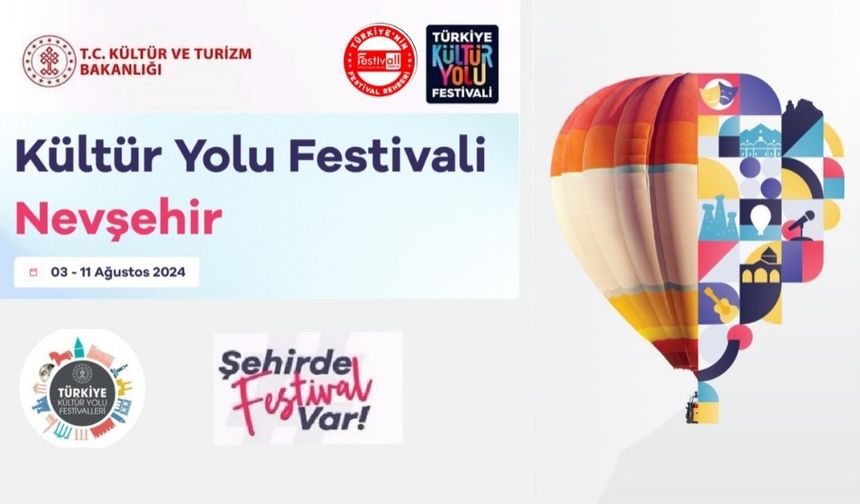 İşte gün gün Nevşehir Kültür Yolu Festivali Proğramı