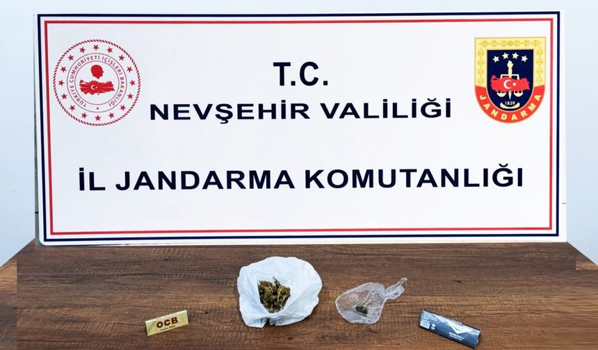 Nevşehir Jandarma ev aramasında uyuşturucu ele geçirdi
