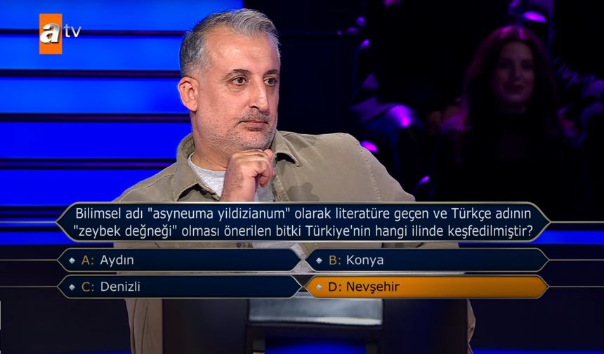 NEVÜ Öğretim Üyesi, Kim Milyoner Olmak İster'de yarıştı