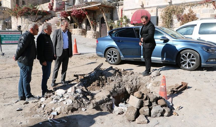 Başkan Çamcı, yol çalışmalarını yerinde inceledi