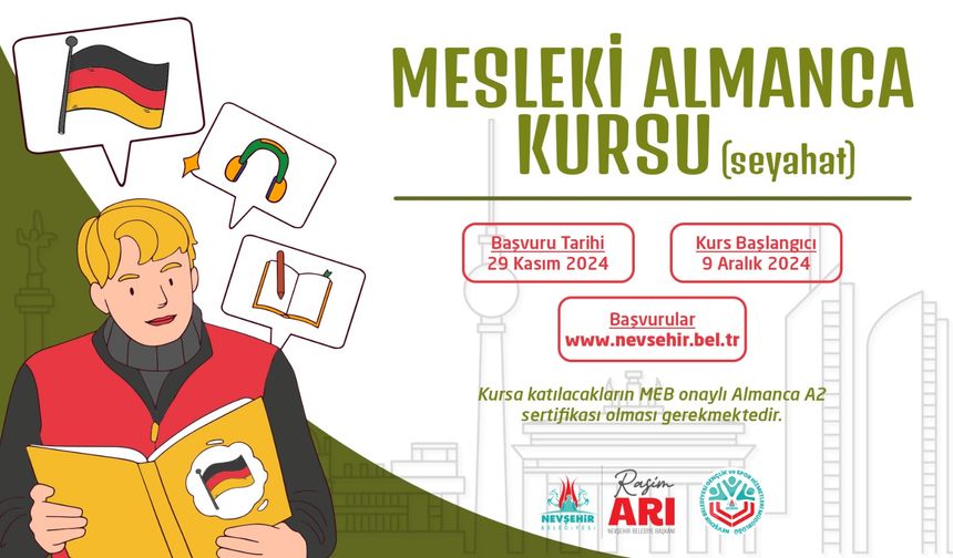 Nevşehir'de Mesleki Almanca Kursu Açılacak