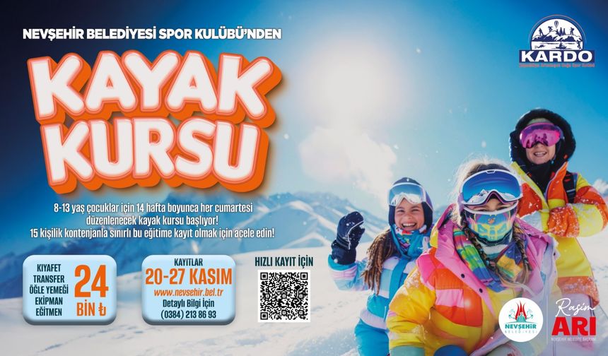 Nevşehir'de Kayak Kursu İçin Kayıtlar Başladı